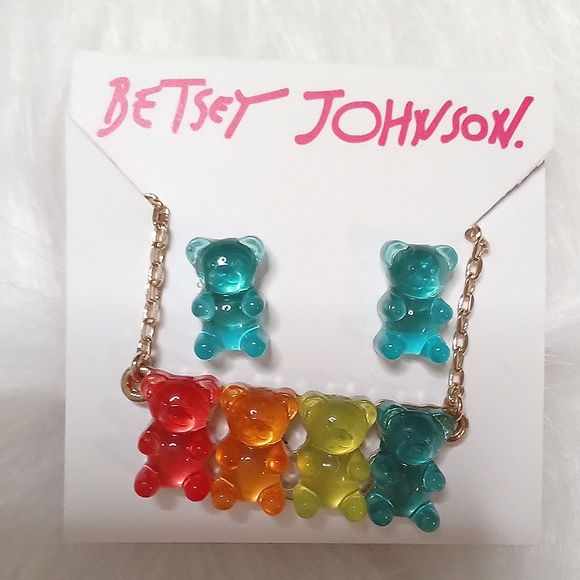 Betsey Johnson Jewelry New Betsey Johnson Teddy Bear Jewelry Set
